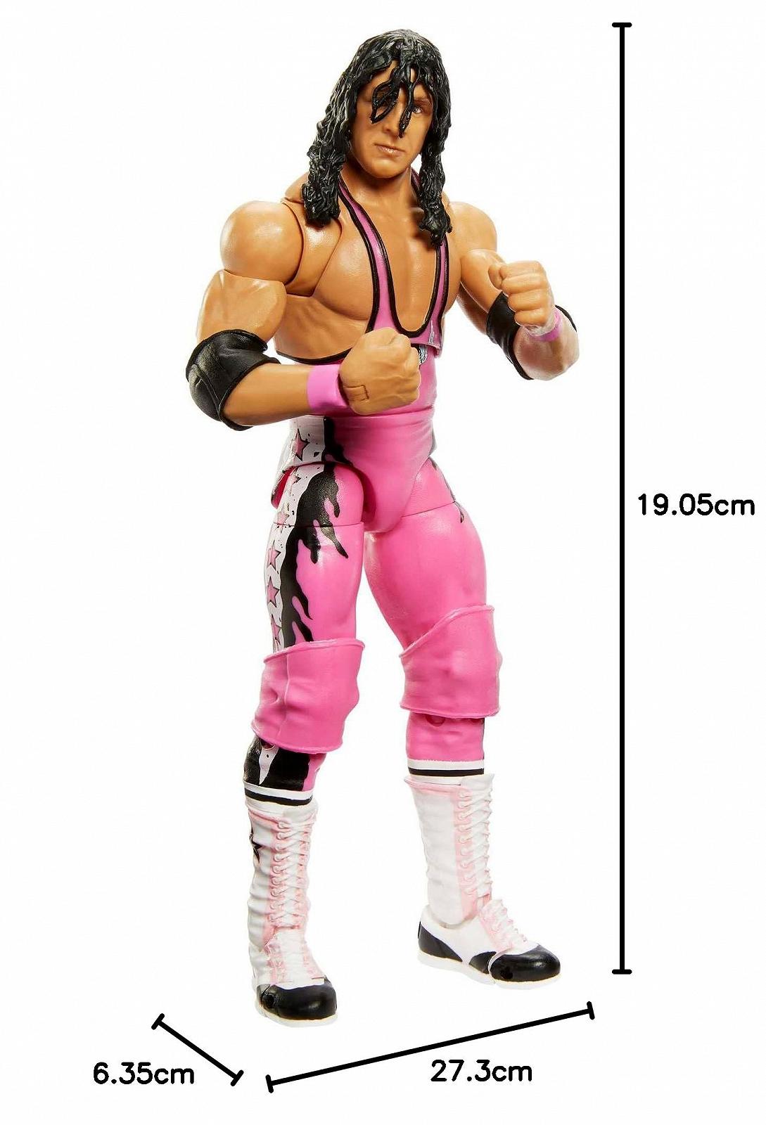 Фигурка WWE Ultimate Edition Брет "Hitman" Hart Legends Коллекционная фигурка со сменными аксессуарами, дополнительными головами и сменными руками - HLN20, фото №7