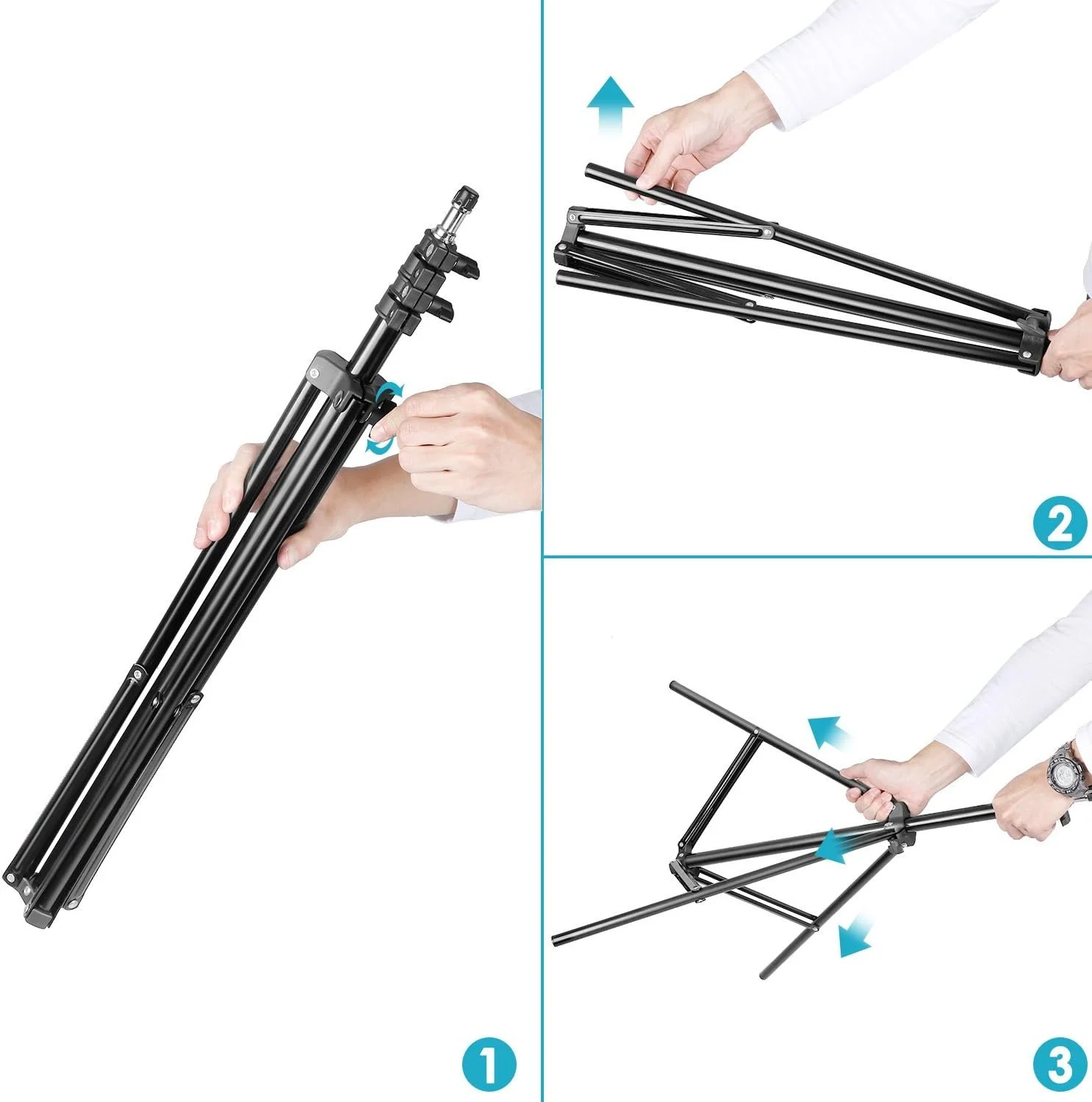 Кільцева LED лампа зі штативом Neewer RL-18 Чорний, фото №6 Кільцева LED лампа зі штативом Neewer RL-18 Чорний, фото №6