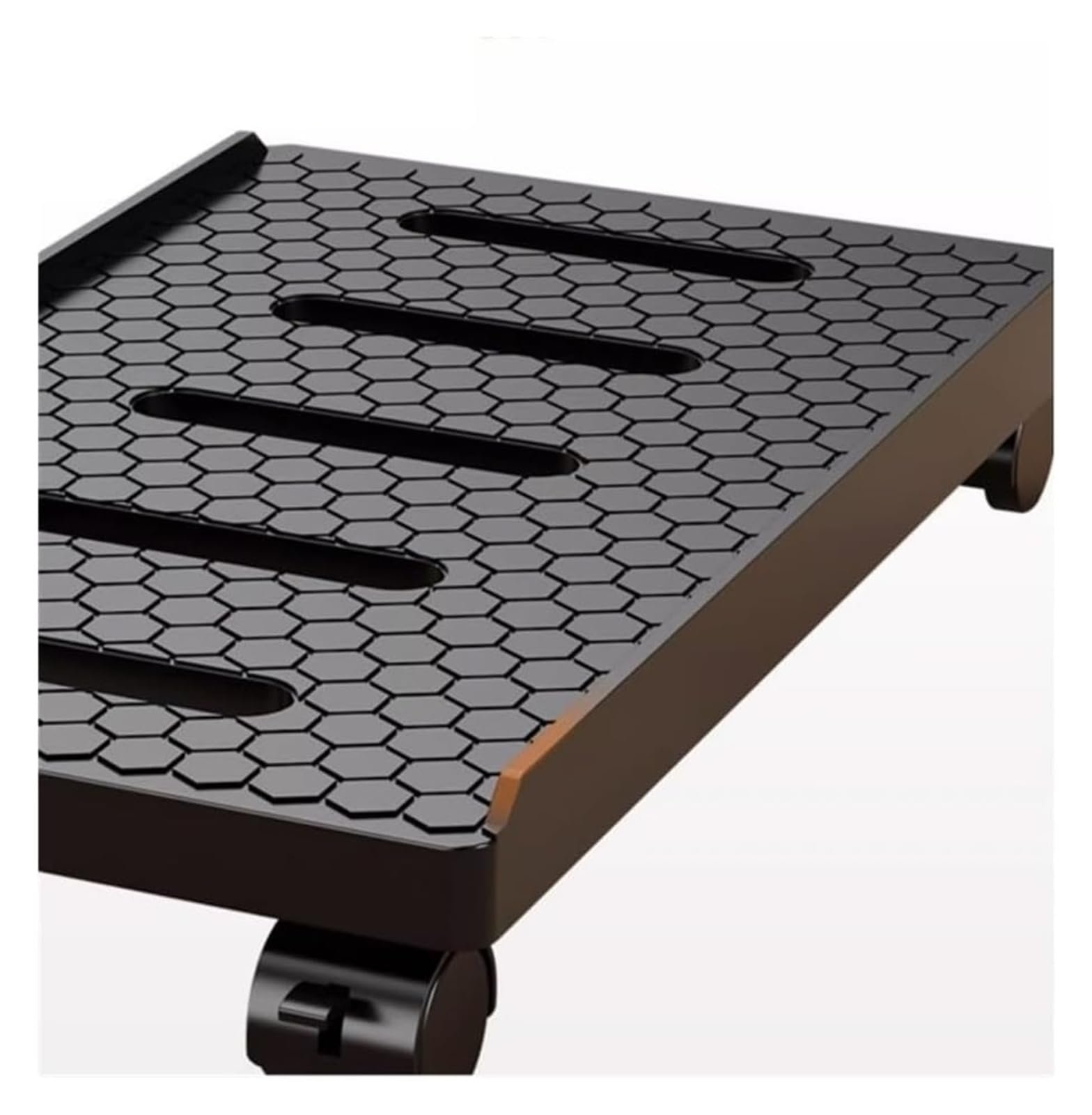 Подставка для компьютерной башни, мобильная подставка для процессора, напольный держатель для процессора с запирающимся колесом под стол для домашнего офиса, передвижная подставка (Белый), фото №3