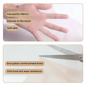 Чулки женские, 4 пары, дышащие, шелковые, тонкие, нейлоновые, без зацепок, без давления, шелковистые блестящие, цветные synthetic.ua - Фото 1