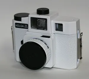 Фотокамера Holga 120 Glass Lens з кольоровим спалахом Біла - Фото 1