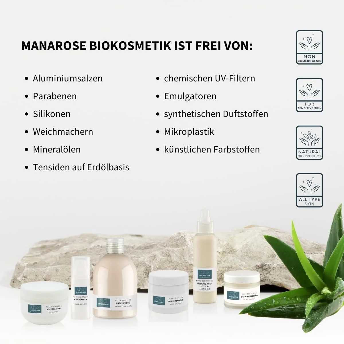 Бальзам для рук MANAROSE Aloe Lemon для м'яких та гладеньких рук I для чоловіків та жінок I Сертифікована органічна косметика, фото №5