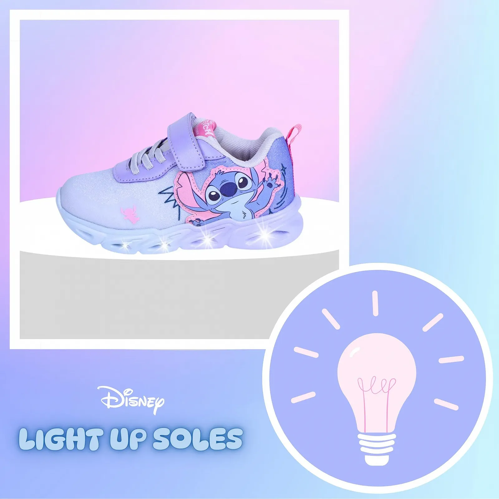 Кроссовки Disney Stitch Низкие С Легкой Подошвой Для Девочек С Подарочной Коробкой UK 8 до 13, фото №3