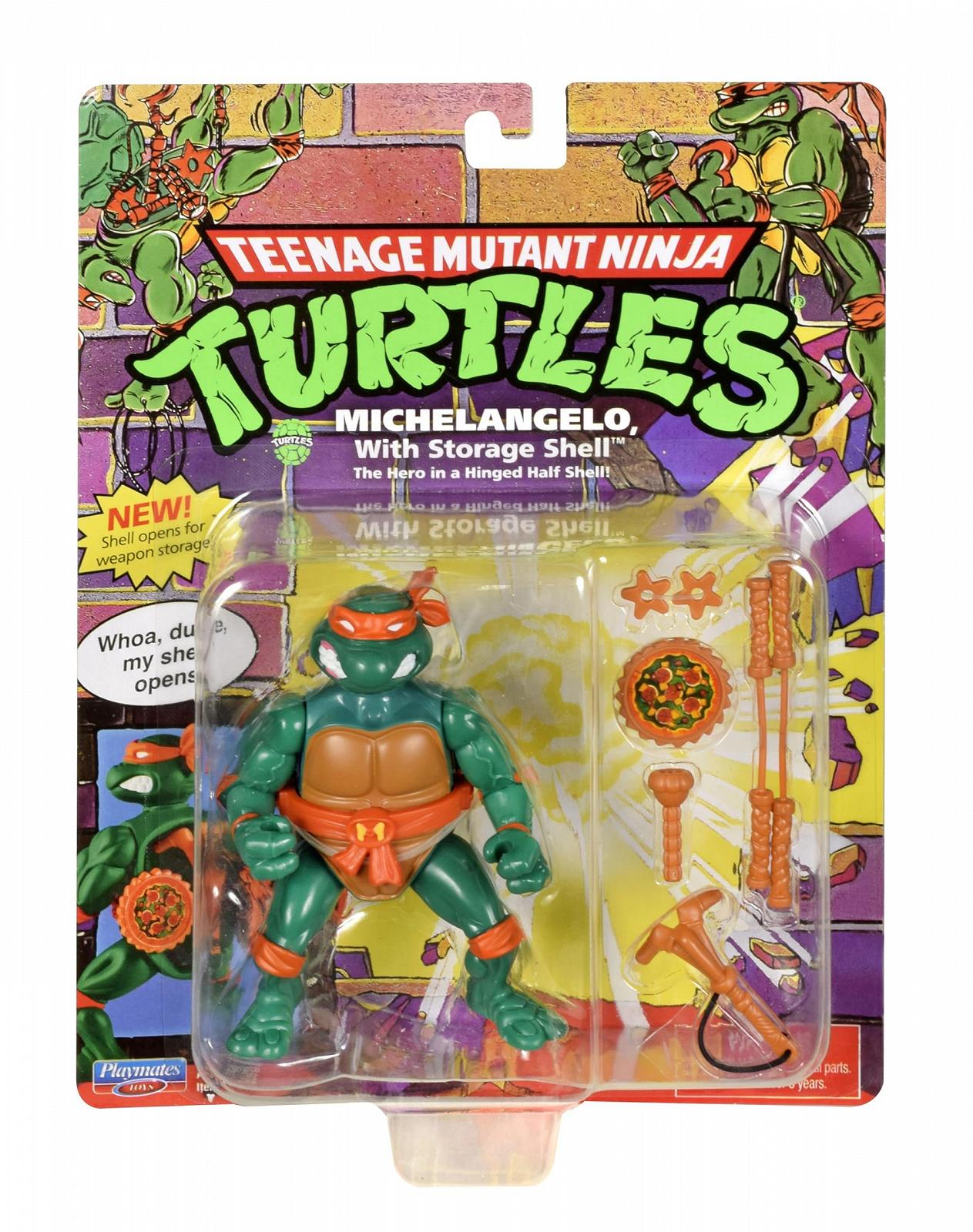Фигурка Ниндзя Черепашки Classic Collectible Michelangelo 10 см, фото №4