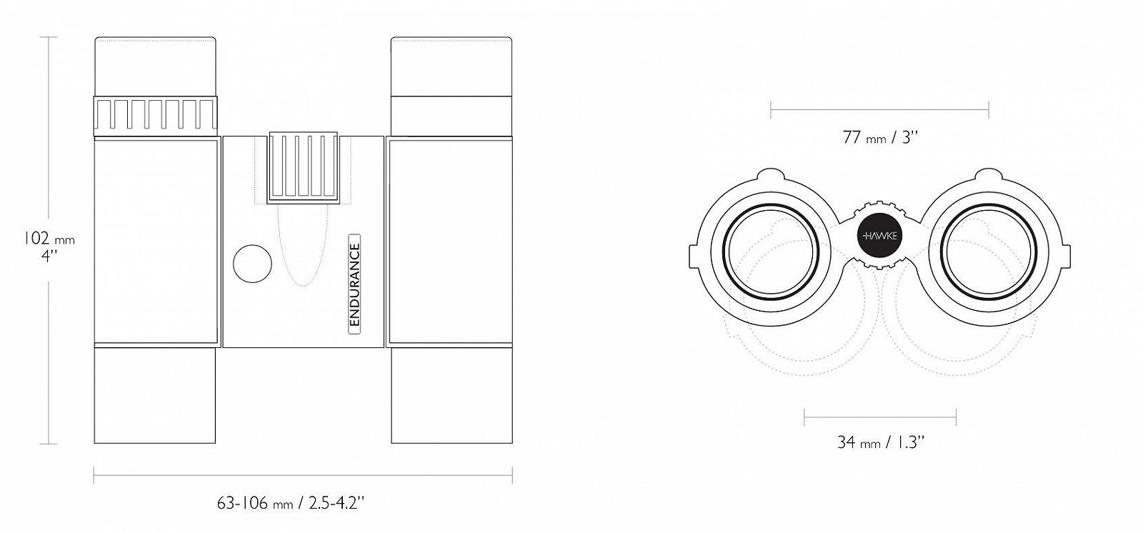 Бінокль Hawke 36100.0 Fernglas чорний, фото №3