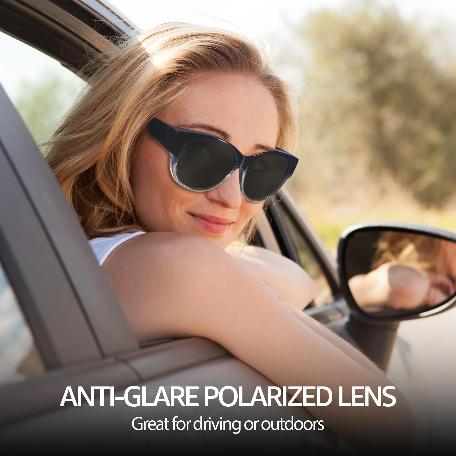 Поляризовані сонцезахисні окуляри SIPHEW для чоловіків та жінок, великі, фото №2