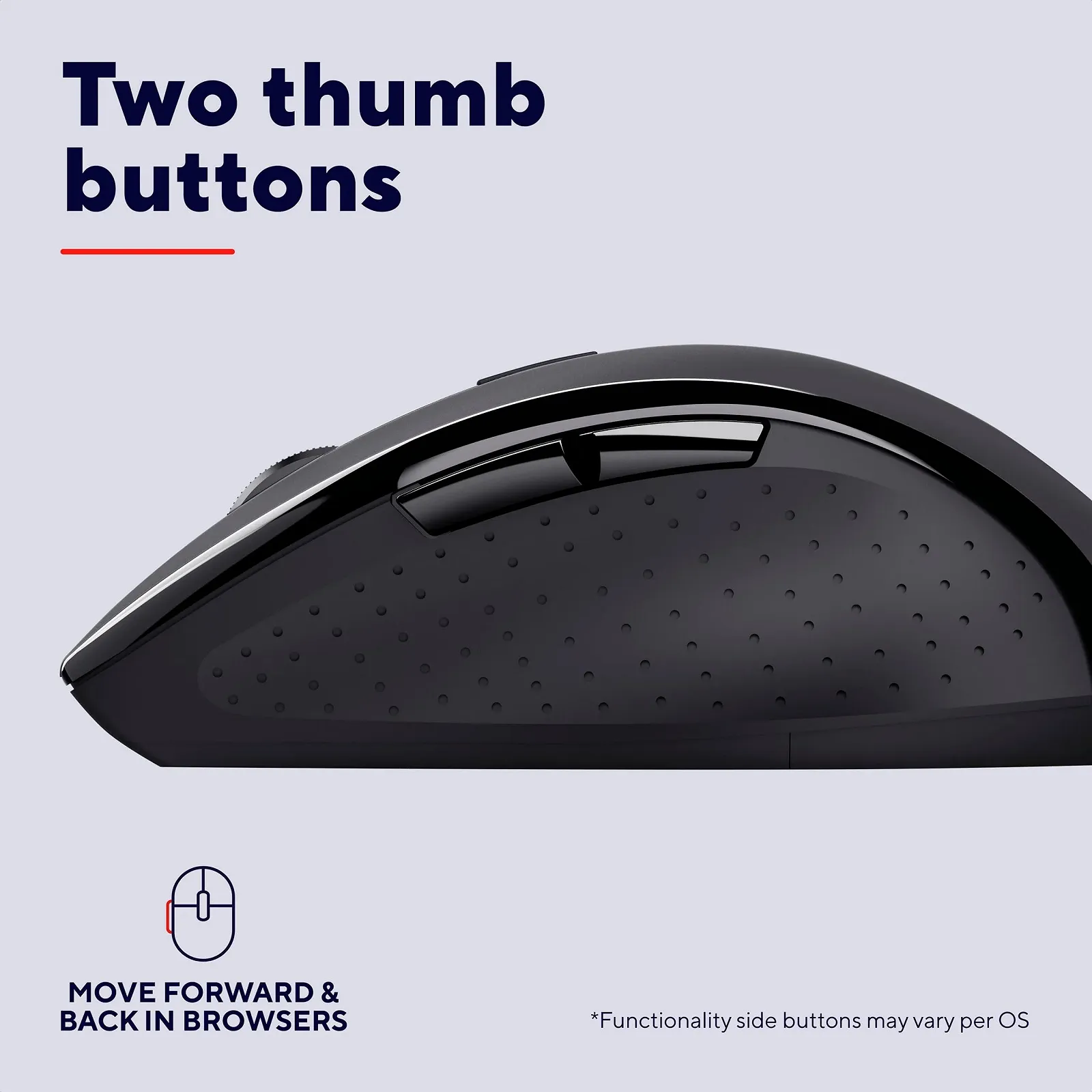 Мышь Trust Sura беспроводная для ноутбука / ПК / Mac, 800-1200 DPI, 6 кнопок, радиус действия 10 метров, оптический датчик, USB-микроприемник, для правой руки, черная, фото №6 Мышь Trust Sura беспроводная для ноутбука / ПК / Mac, 800-1200 DPI, 6 кнопок, радиус действия 10 метров, оптический датчик, USB-микроприемник, для правой руки, черная, фото №6