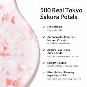 Гель для душу Kustie Natural Cherry Blossom з пелюстками вишні та ефірними оліями, зволожувальний, з дозатором, 500 мл synthetic.ua - Фото 1