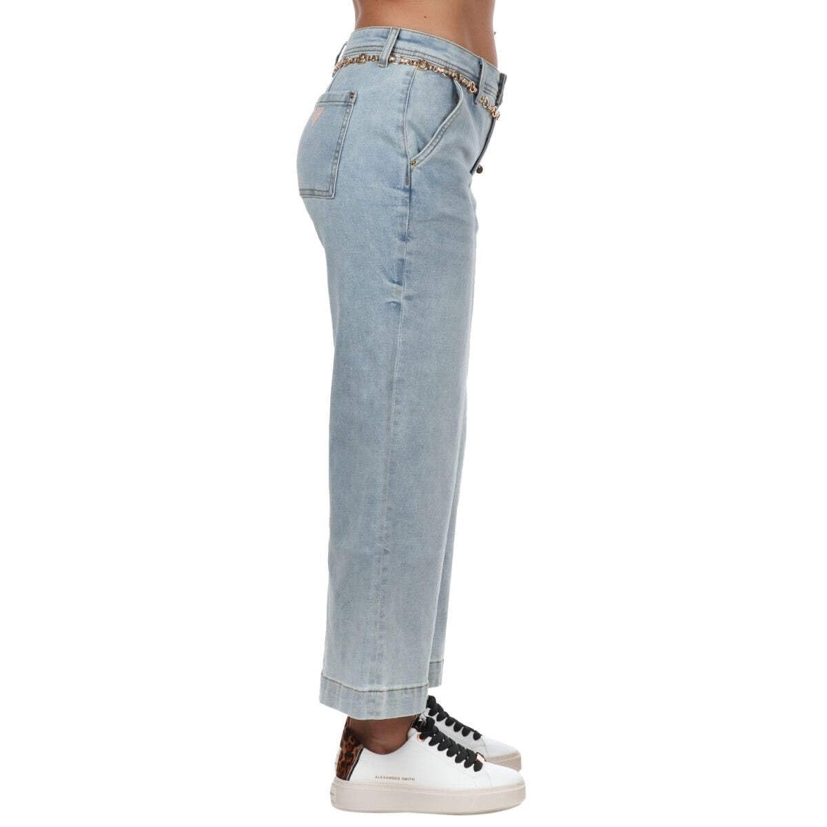 Женские джинсы Guess - Zoya Wide Leg Cropped (W4YA1LD55M0) Голубой - 27, фото №2