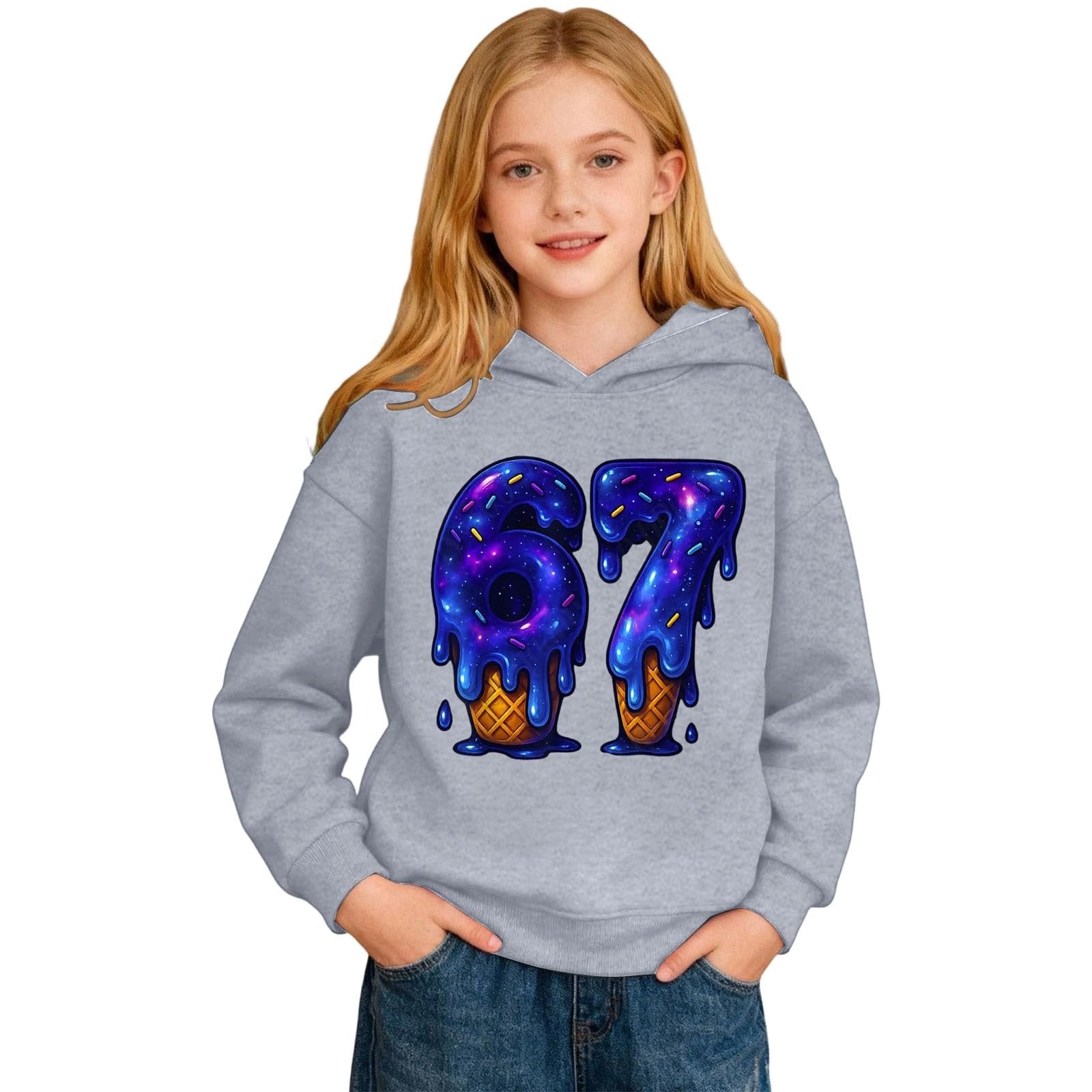 Дитячий Пуловер 67 З принтом цифр, фото №2