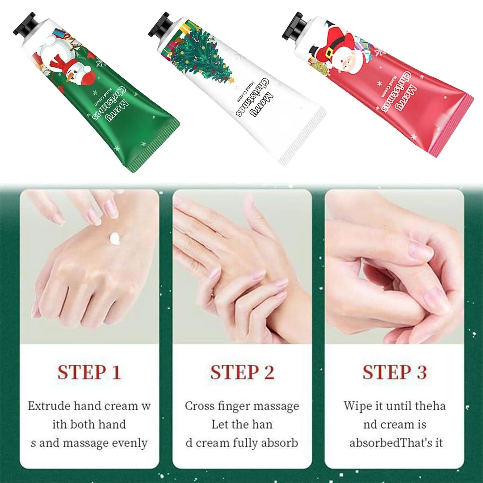 Крем для рук Різдвяний набір (5 шт), фото №3