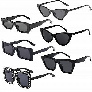 Набор солнцезащитных очков FSMILING Ретро Женские Винтажные 4/6/10 пар - Фото 1