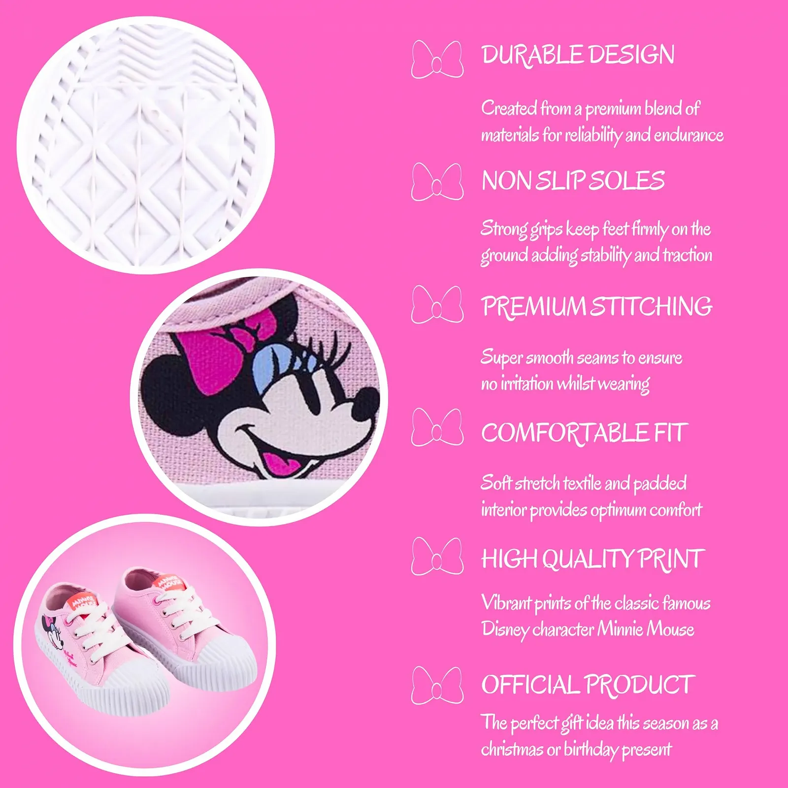 Кроссовки Disney Minnie Mouse для девочек, фото №5