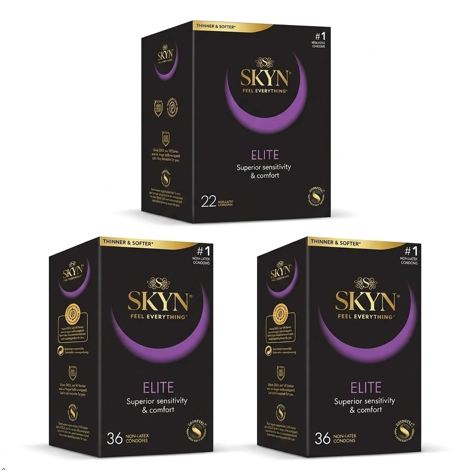 Презервативы SKYN Elite Multipack Bundle 94 шт. (упаковка из 3), фото №1 Презервативы SKYN Elite Multipack Bundle 94 шт. (упаковка из 3), фото №1
