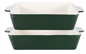 Форма для запекания GreenGate Alice OVEDISR2AALI3004 набор 2 шт. темно-зеленая - Фото 1