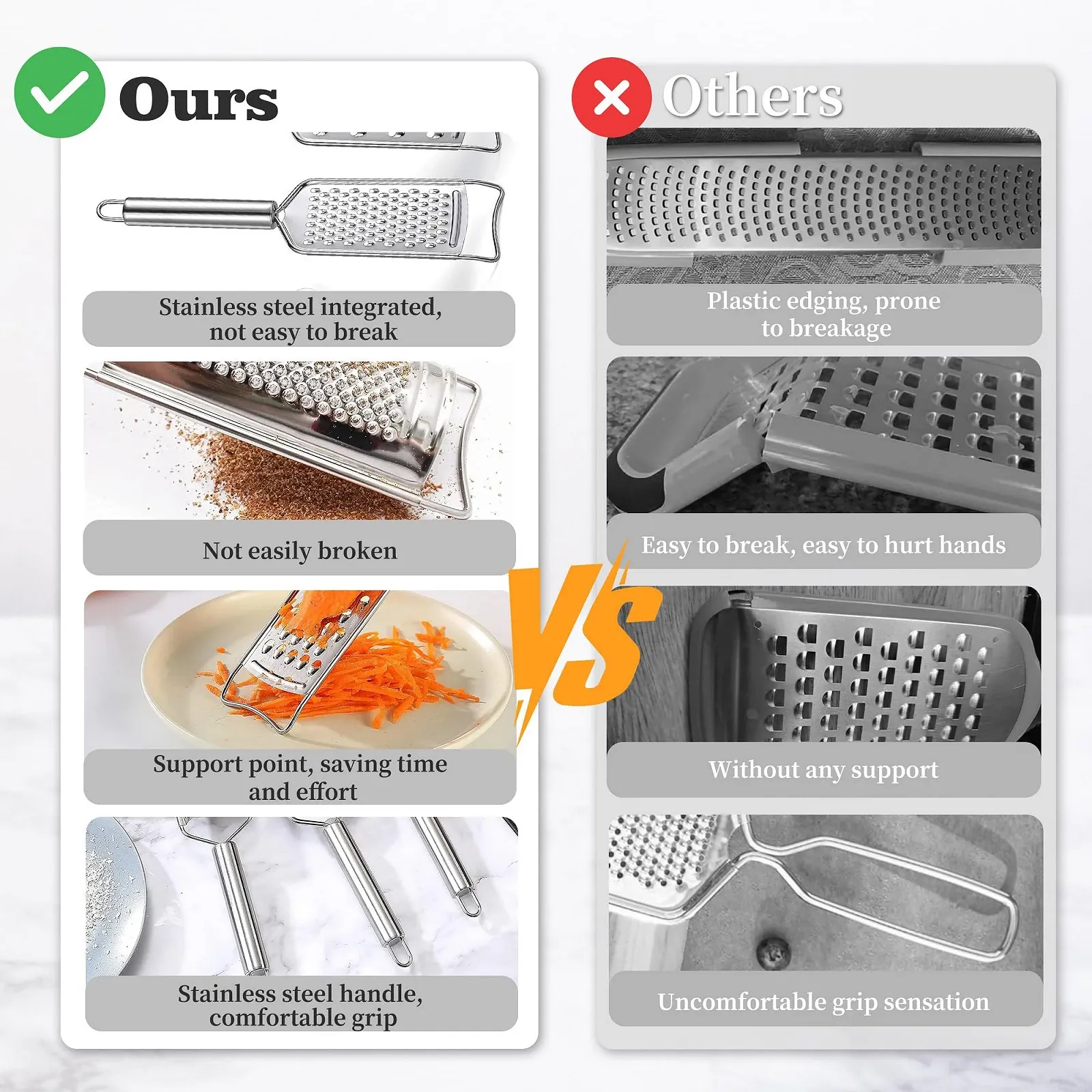 Набор терок из нержавеющей стали Tongjude, фото №5