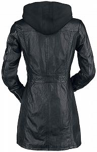 Кожаное пальто Gipsy Seneka LEGV Женское Черный Biker synthetic.ua - Фото 1