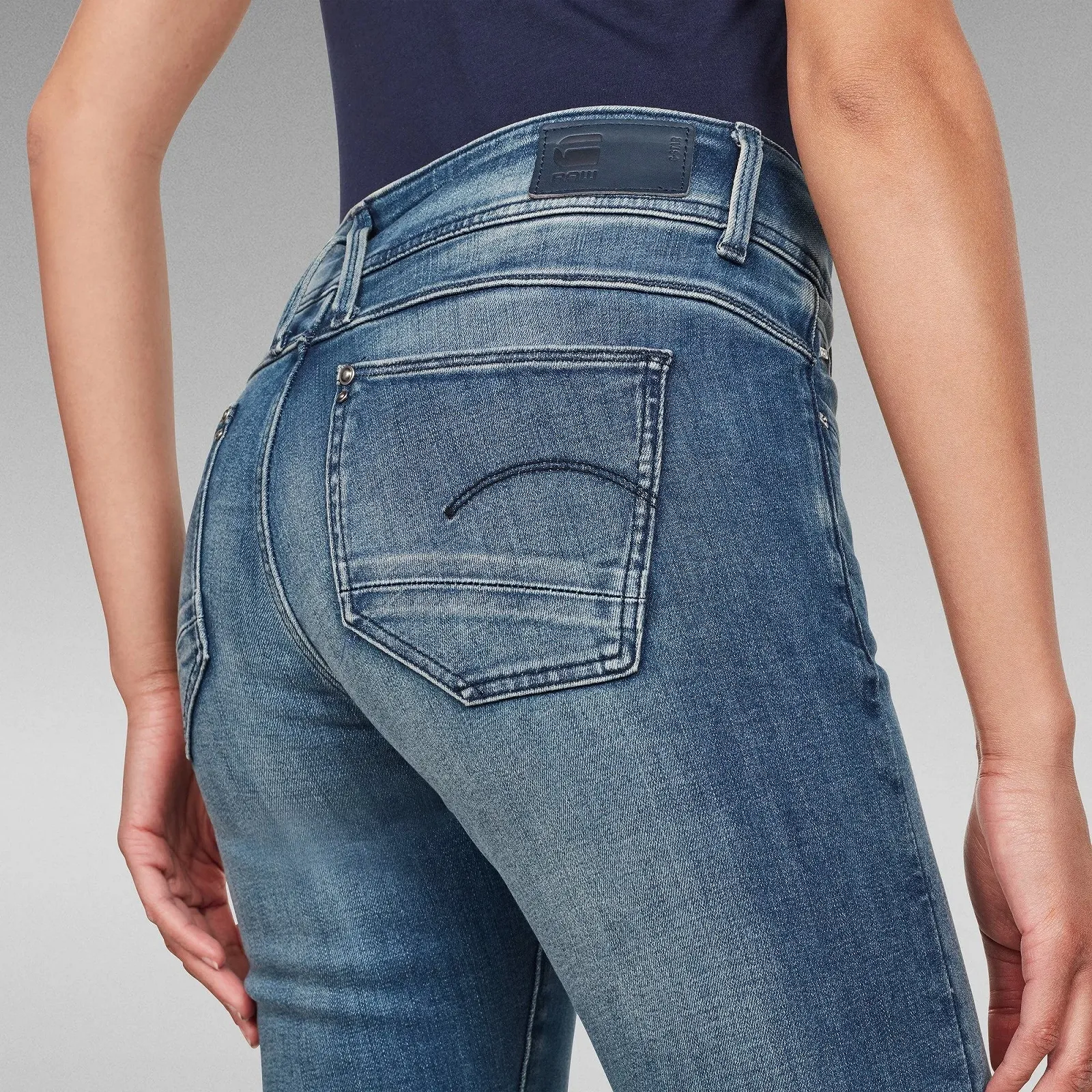Жіночі джинси G‑STAR RAW Lynn Mid Skinny Antic Blue - 28, фото №3 Жіночі джинси G‑STAR RAW Lynn Mid Skinny Antic Blue - 28, фото №3