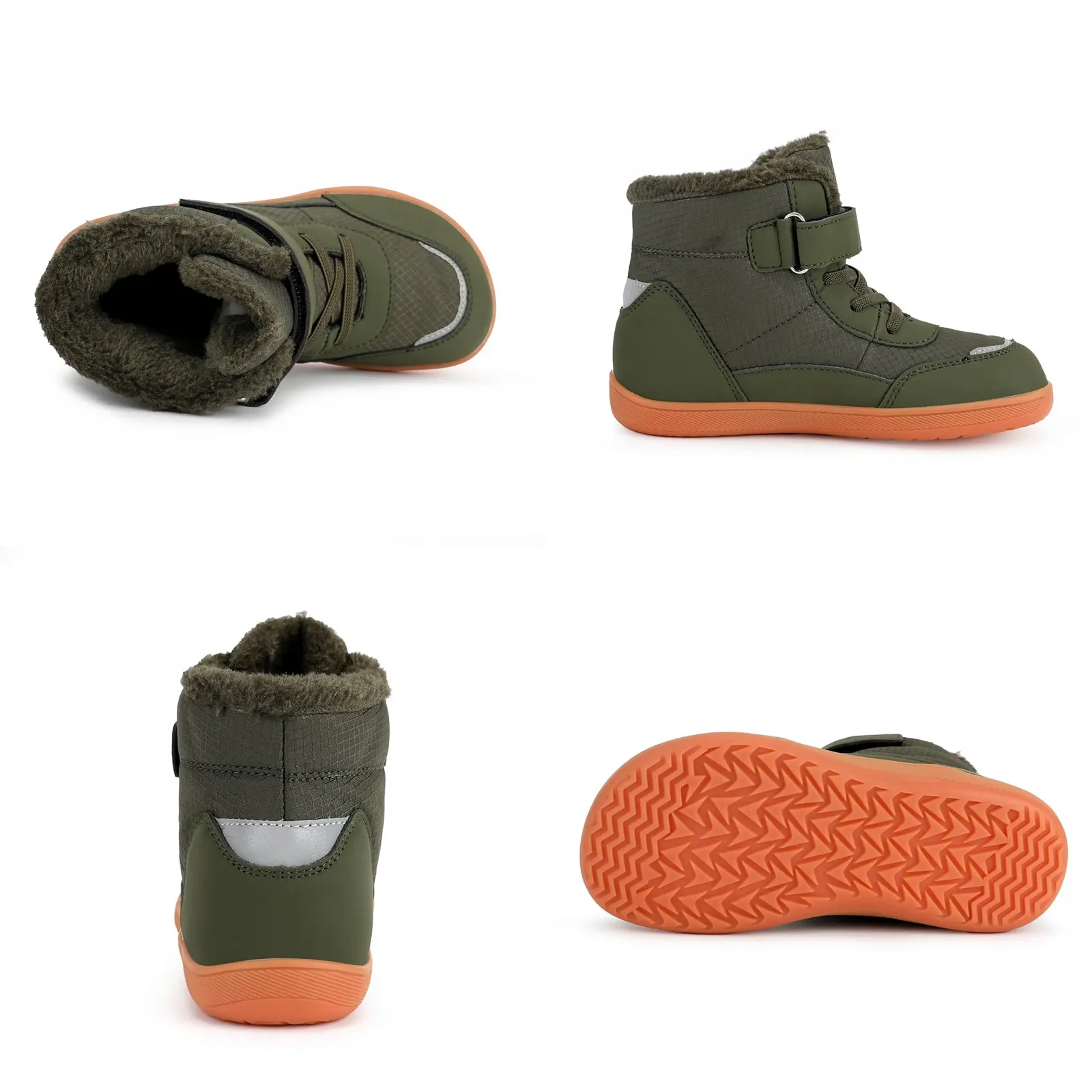 Дитячі зимові Черевики для хлопчиків і дівчаток, зимове взуття, теплі на підкладці, для фітнесу на відкритому повітрі, трекінгові, фото №4