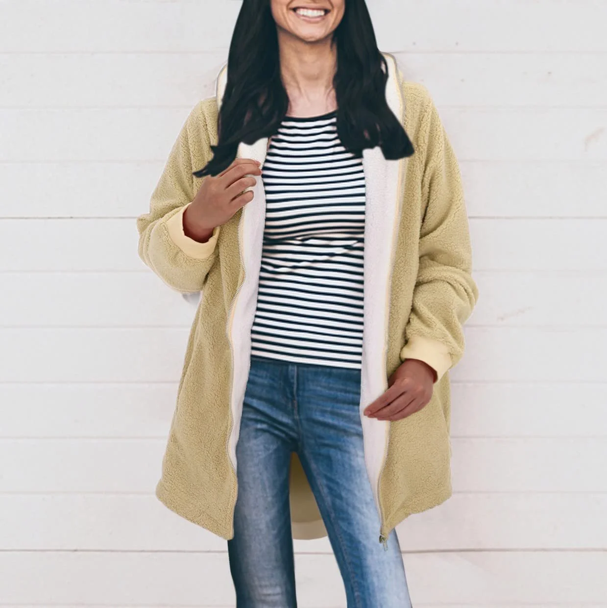 Пальто Жіноче однотонне, фото №2