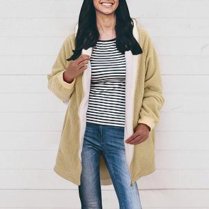 Пальто Женское однотонное synthetic.ua - Фото 1