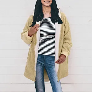 Пальто Жіноче однотонне synthetic.ua - Фото 1