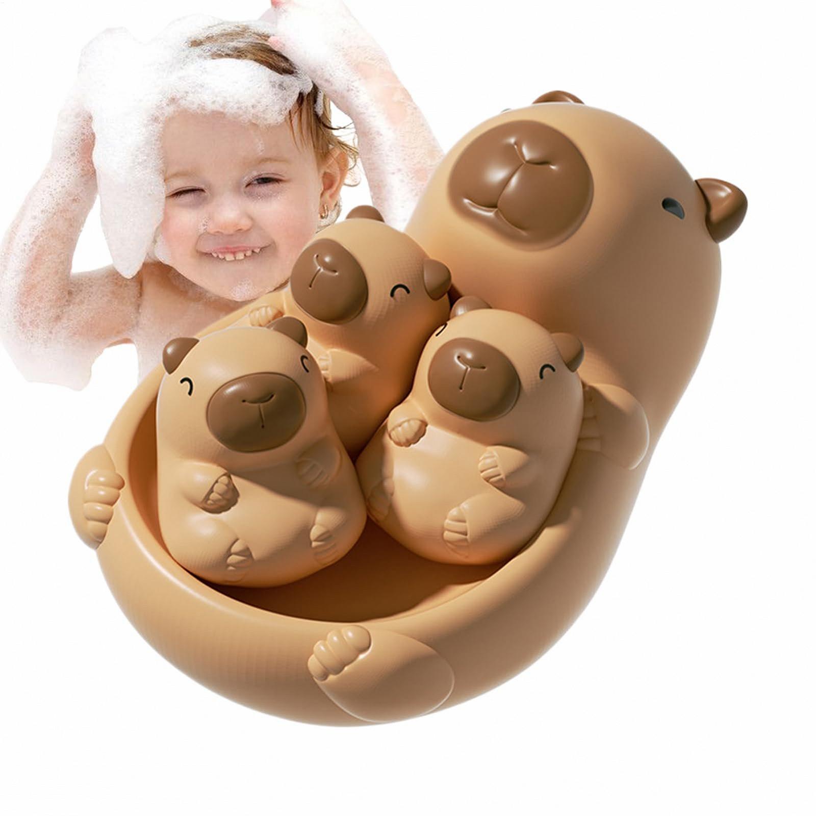 Іграшка для ванни Капібара М'яка іграшка для купання немовлят, сенсорна, фото №9