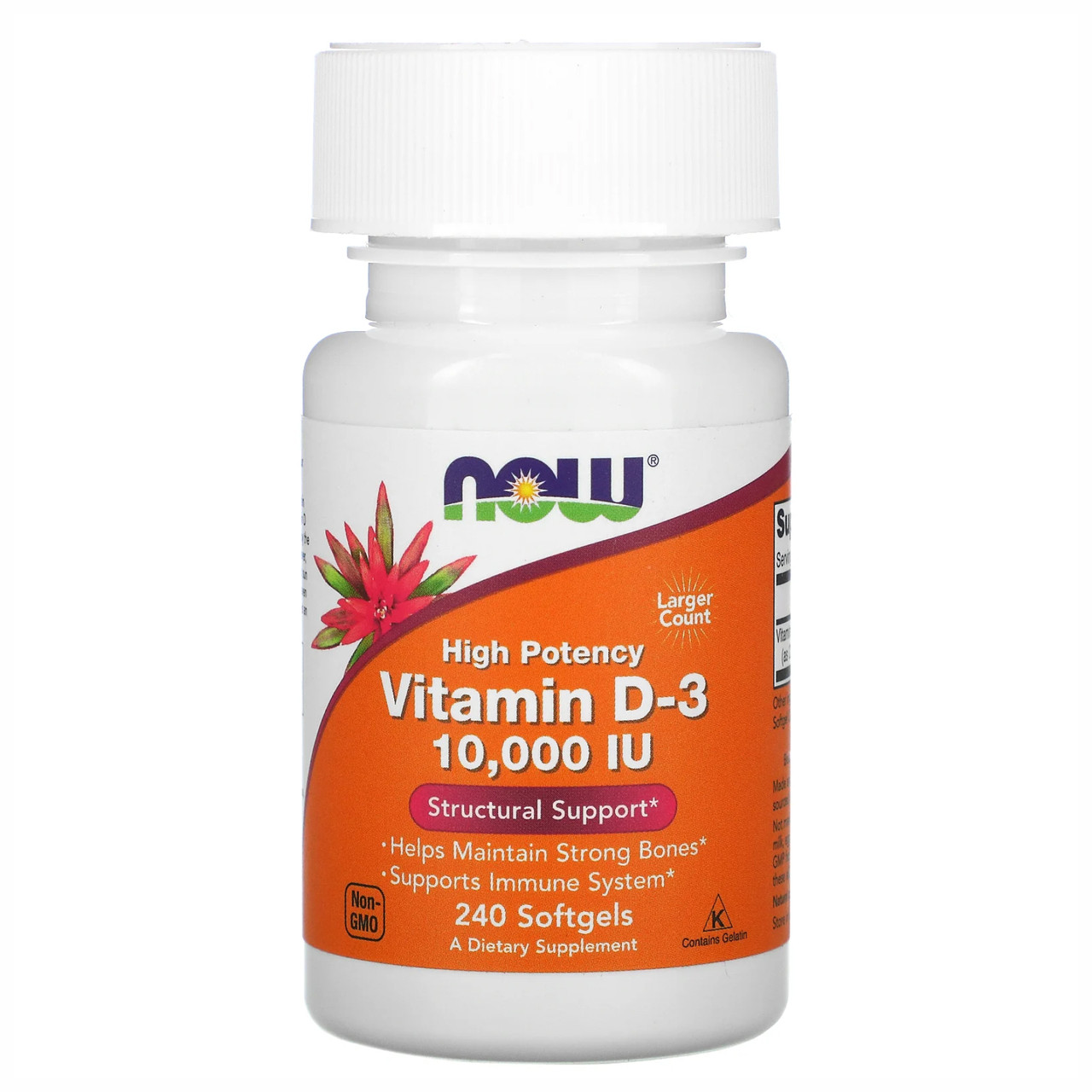 VIT D-3 10,000 IU 240 sgels, фото №1