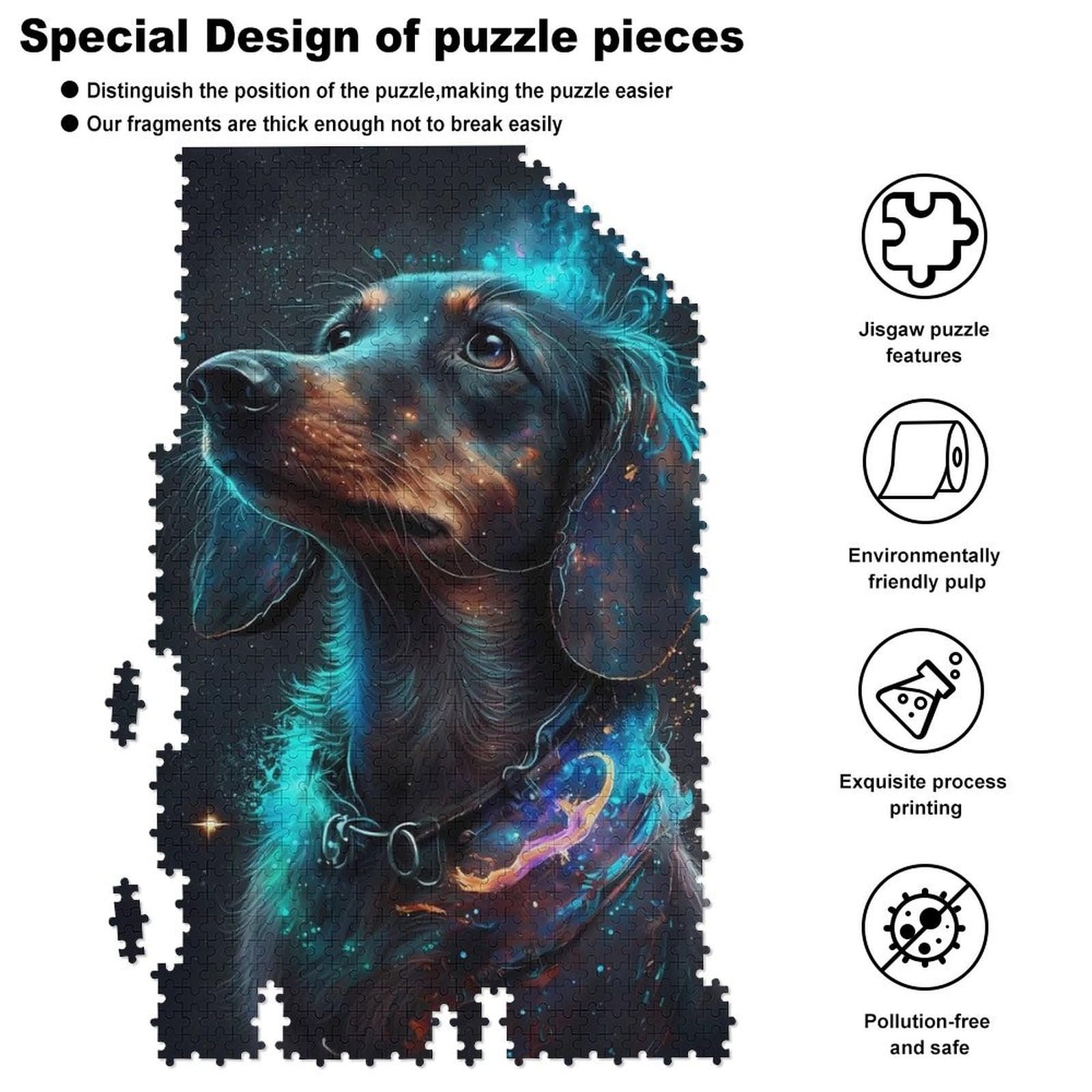 Деревянный пазл Dachshund Dog 1000 деталей 78 x 53 см, фото №6 Деревянный пазл Dachshund Dog 1000 деталей 78 x 53 см, фото №6