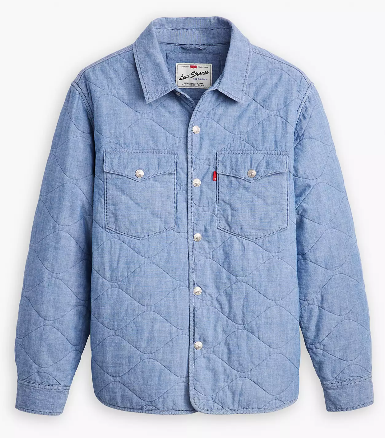 Чоловіча рубашка Levis - Idris Overshirt Elwood Light Chambray - M, фото №5 Чоловіча рубашка Levis - Idris Overshirt Elwood Light Chambray - M, фото №5