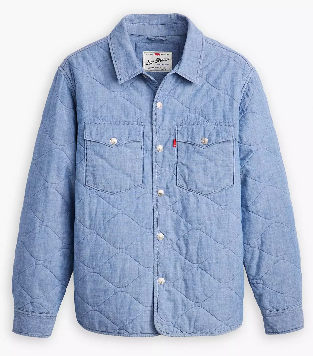 Чоловіча рубашка Levis - Idris Overshirt Elwood Light Chambray - M, фото №5 Чоловіча рубашка Levis - Idris Overshirt Elwood Light Chambray - M, фото №5
