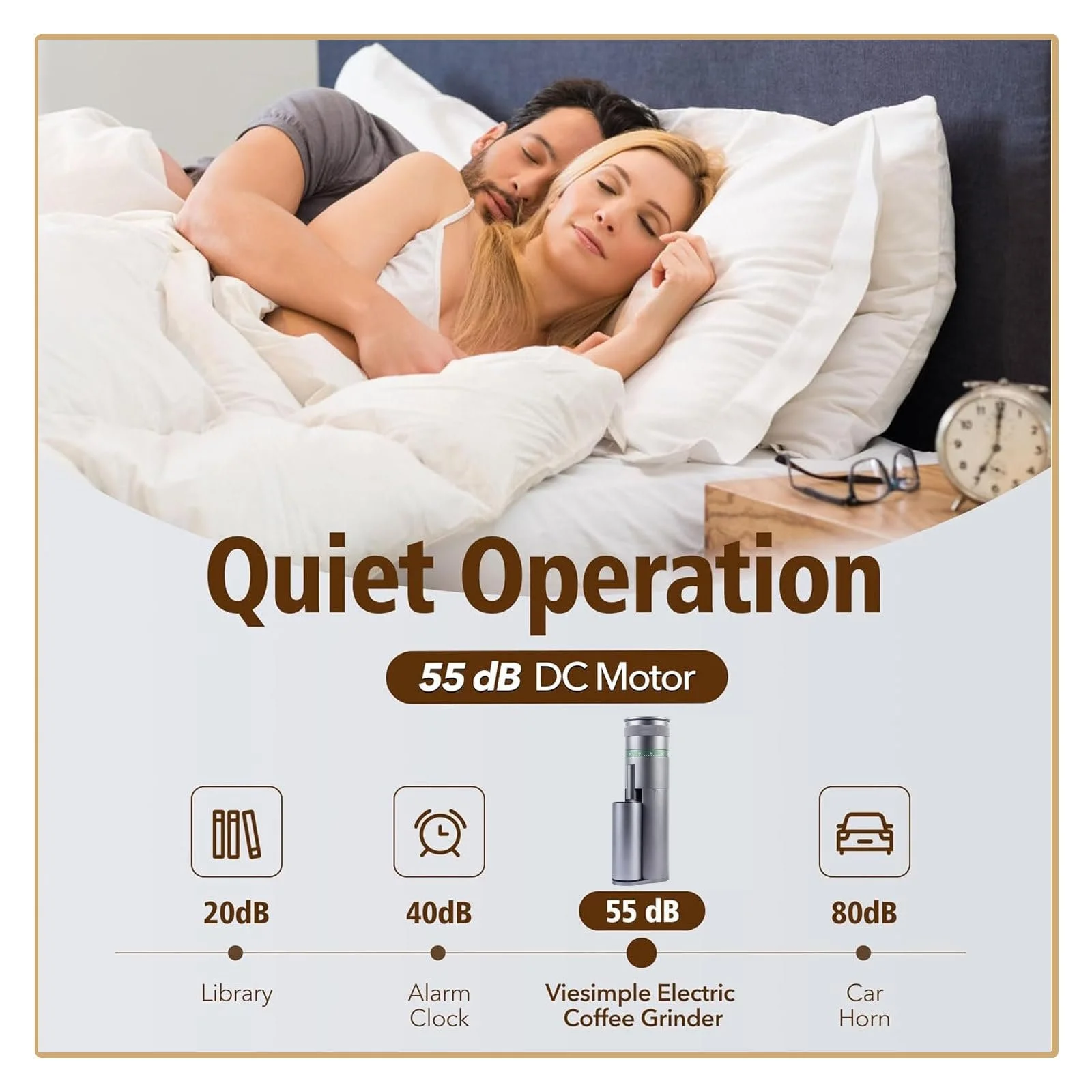 Электрическая Кофемолка Регулировка помола 0-60 Серый, фото №7