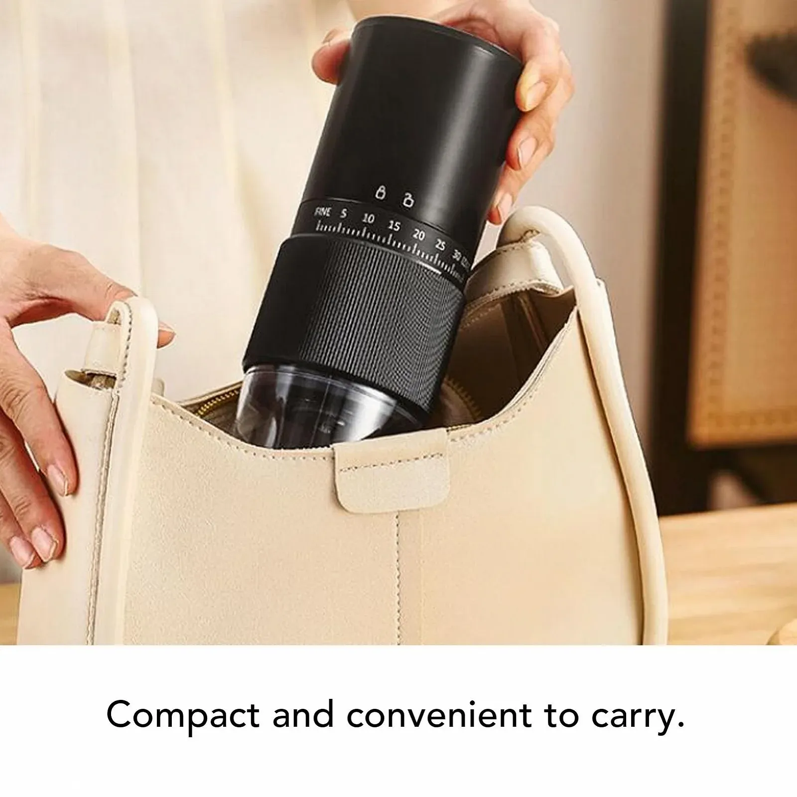 Портативна електрична кавомолка SIXRUN Конічна керамічна USB зарядка для дому подорожей кемпінгу, фото №5 Портативна електрична кавомолка SIXRUN Конічна керамічна USB зарядка для дому подорожей кемпінгу, фото №5