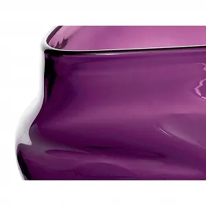 Ваза для фруктов ANDROMEDA, стеклянная, фиолетовая, 18 см, современный стиль synthetic.ua - Фото 1