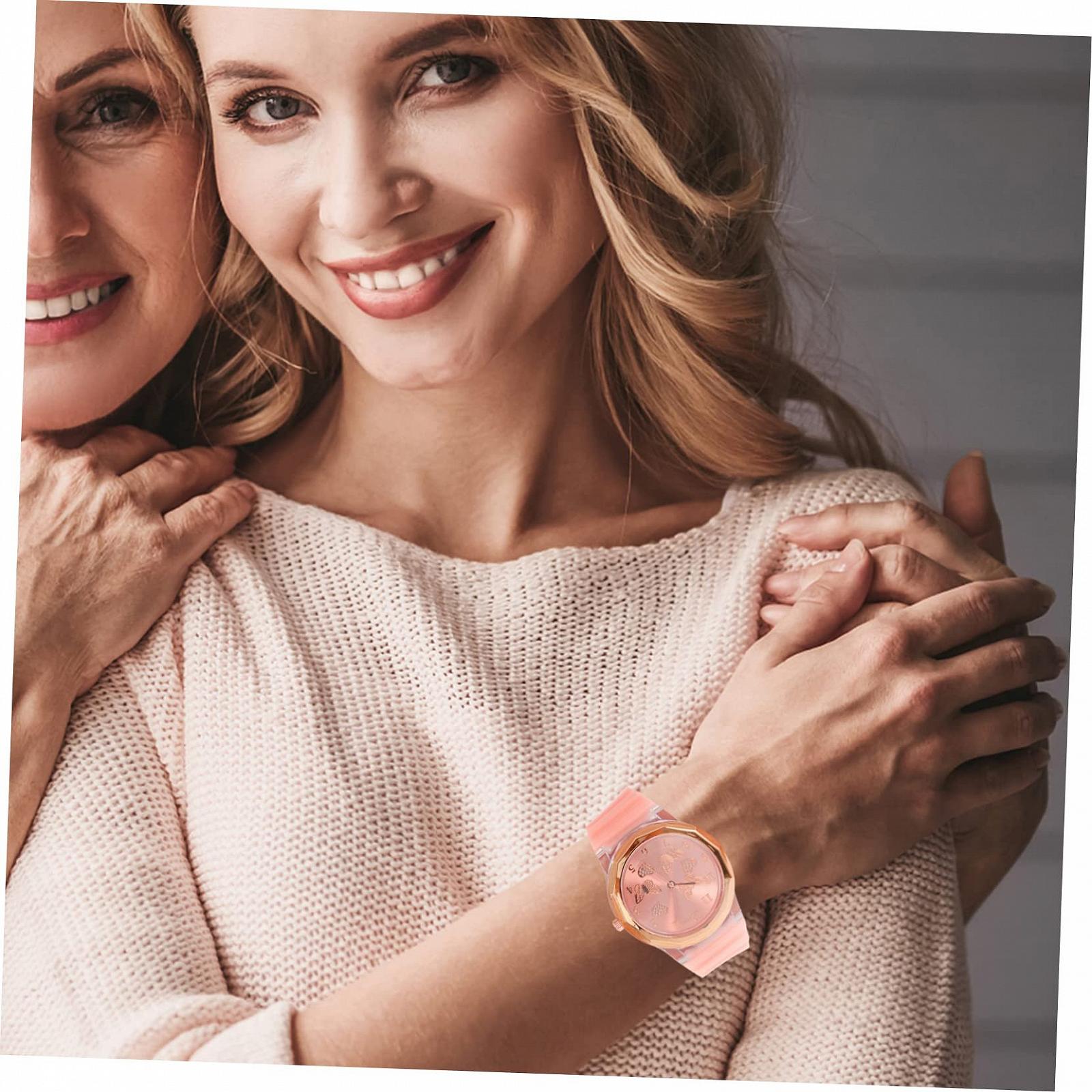 Годинник жіночий PartyKindom з силіконовим ремінцем, аналоговий, кварцовий механізм, фото №2