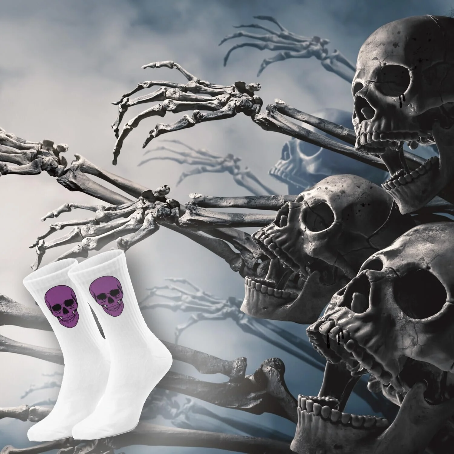 Разноцветные носки с черепами разных размеров, фото №8 Разноцветные носки с черепами разных размеров, фото №8