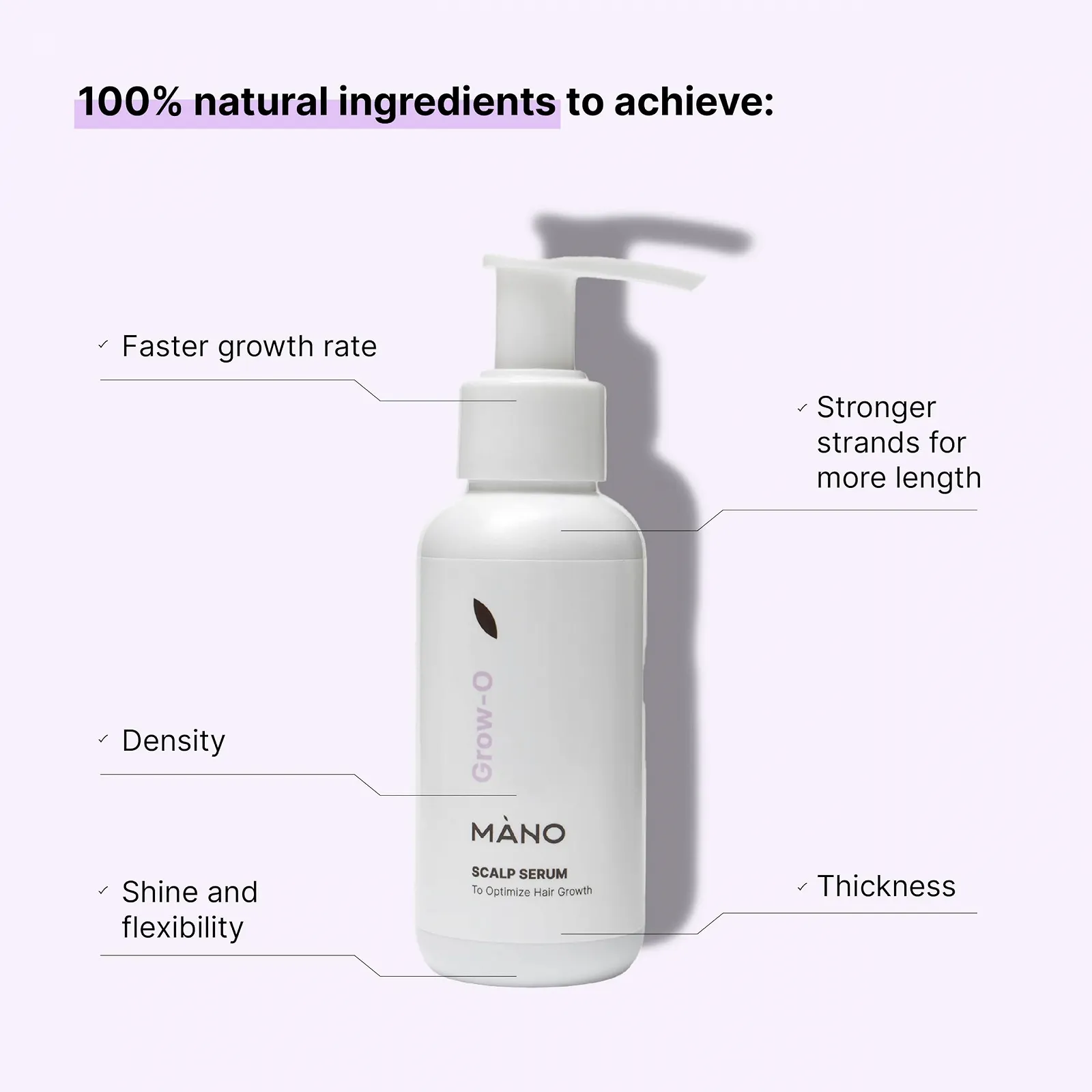 Сироватка MANO для шкіри голови для стимуляції росту волосся, фото №4 Сироватка MANO для шкіри голови для стимуляції росту волосся, фото №4