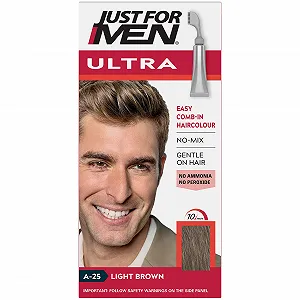 Купити Фарба для волосся Just For Men Autostop/Ultra Світло-коричневий A25 - Фото 1 Фарба для волосся Just For Men Autostop/Ultra Світло-коричневий A25 - Фото 1