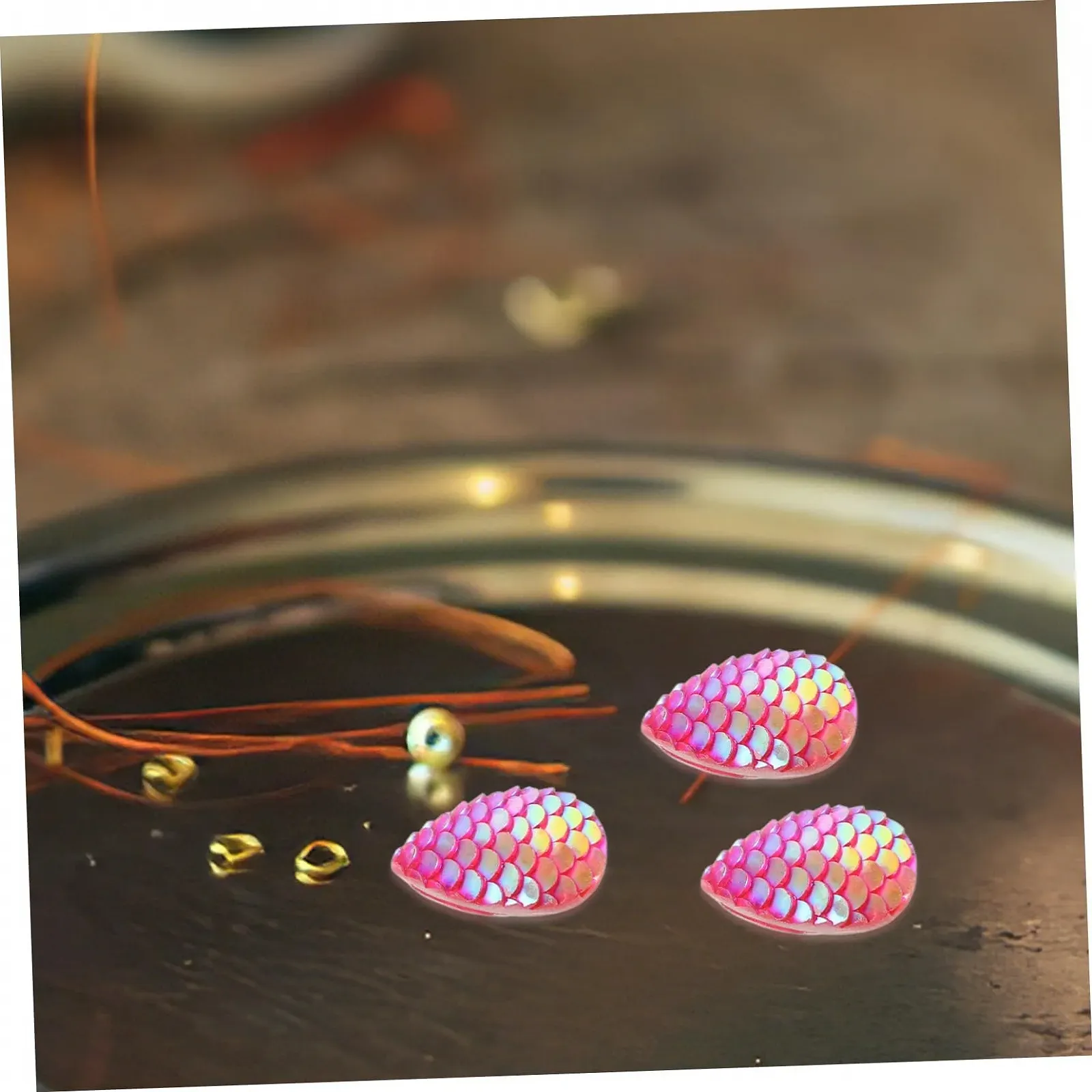 Стрази Крапля води NUOBESTY Луска риби 50 шт. Фіолетовий, фото №8