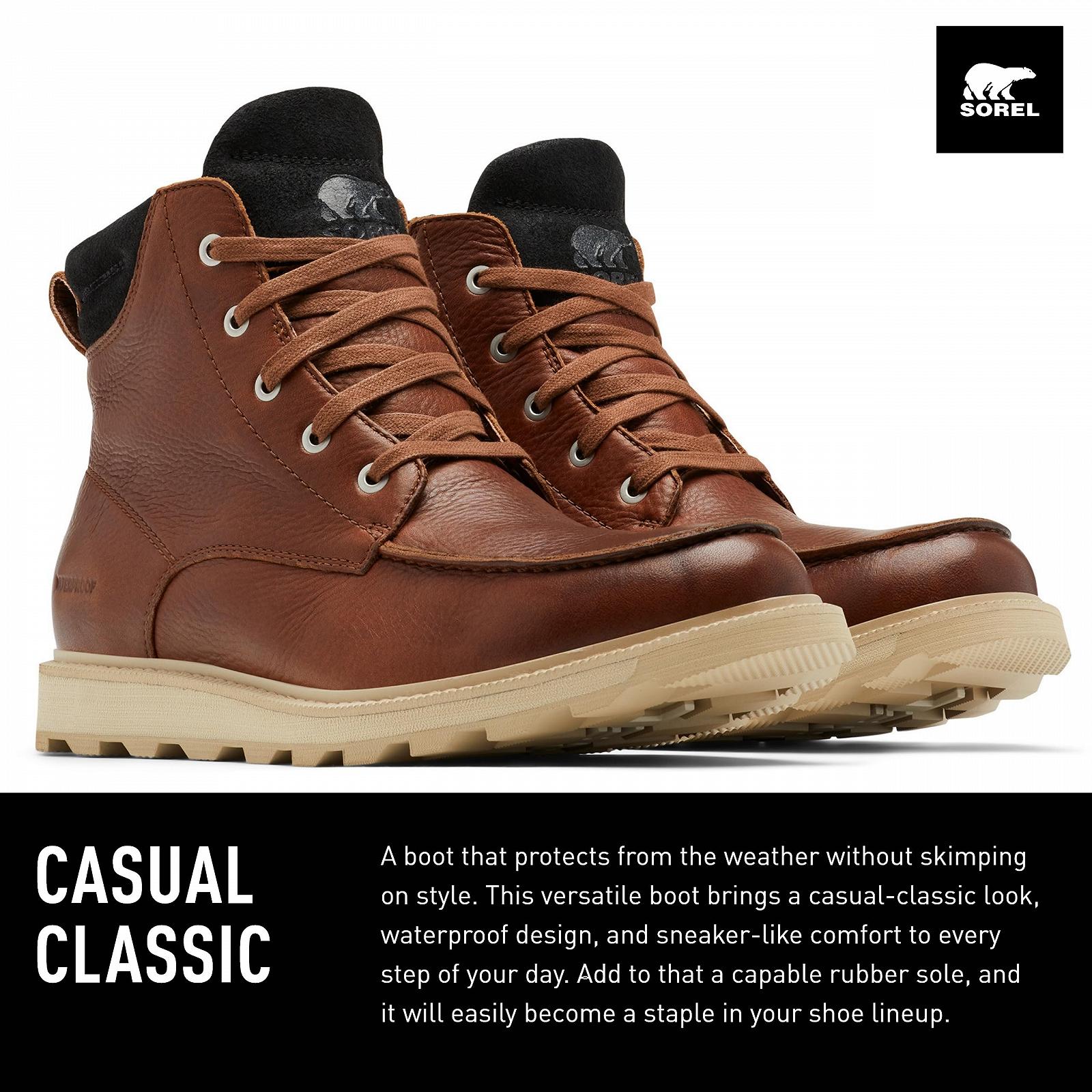 Чоловічі черевики Sorel Madson 2 Moc Toe Водонепроникні, фото №2