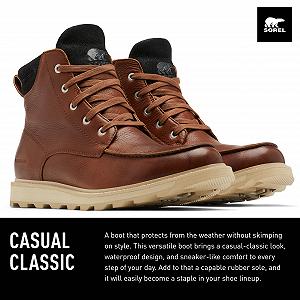 Чоловічі черевики Sorel Madson 2 Moc Toe Водонепроникні synthetic.ua - Фото 1