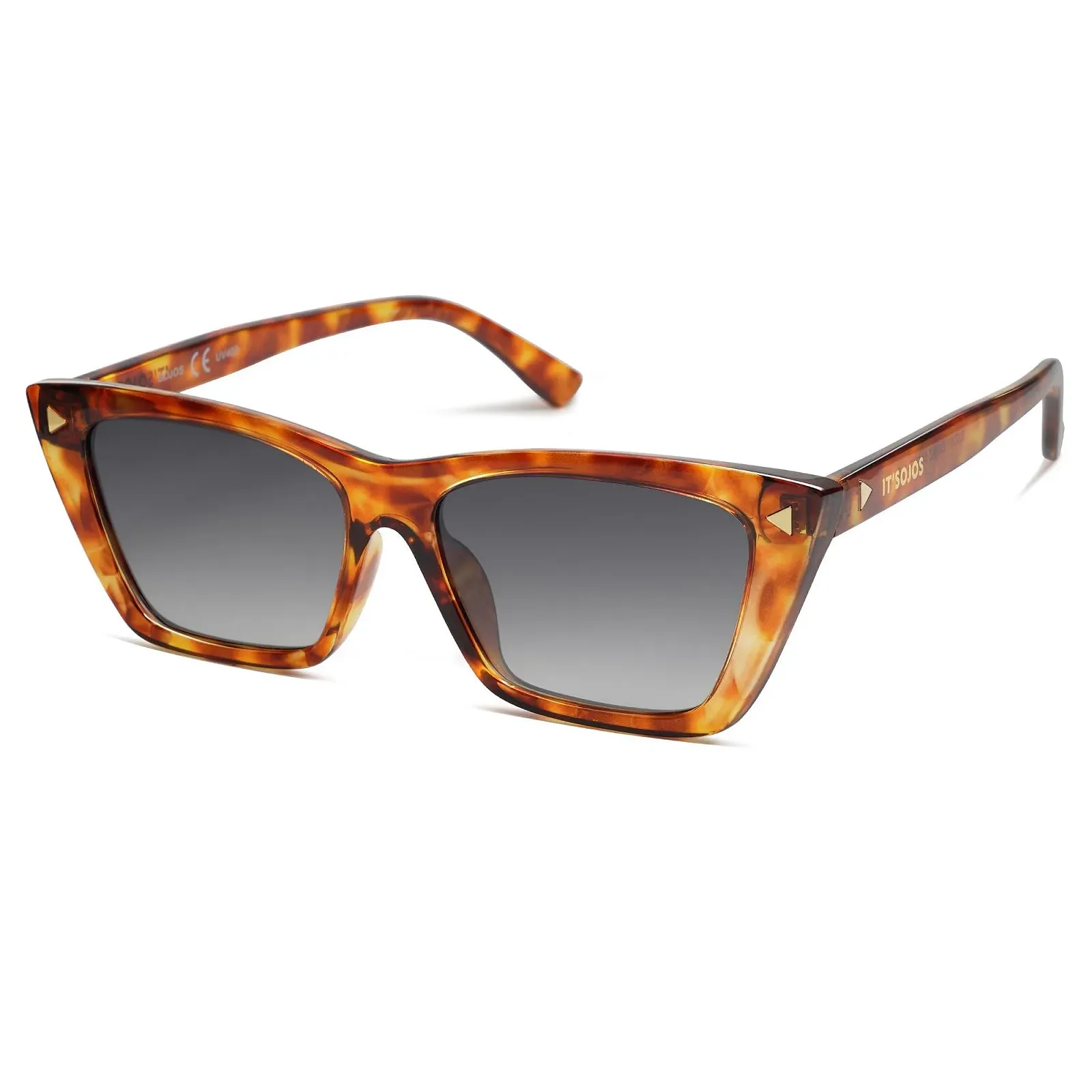 Сонцезахисні окуляри Cateye SOJOS SJ2297 Жіночі Поляризовані Ретро Вінтажні, фото №1