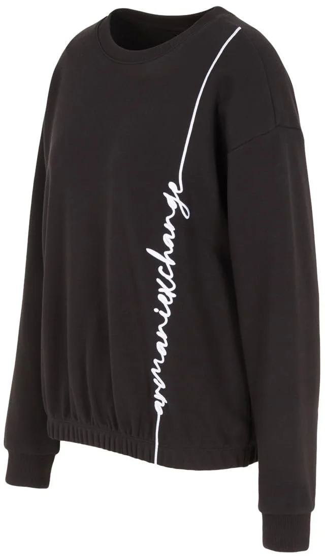 Жіночий Світшот Armani Exchange Signature Logo French Terry Пуловер, фото №3