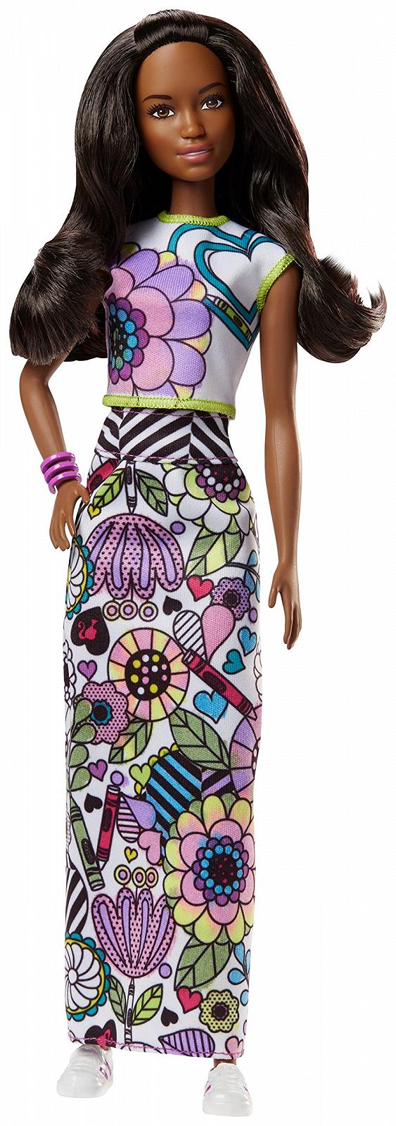 Кукла Barbie Crayola FPH91 Colour-in Fashion Multi, фото №2