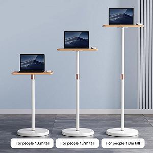 Напольная Стойка для Проектора Ноутбука Регулируемая Высота Стойка для Ноутбука для DJ Поднятая Стойка для Сидения или Стояния в Офисе 70-120 см synthetic.ua - Фото 1
