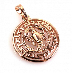 Кулон знак зодіаку-Рак для жінок - Фото 1