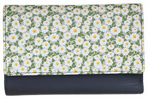 Кошелек кожаный Mala Leather Maisie Collection RFID Blocking 3637_02, темно-синий, RFID кошелек - Фото 1