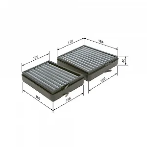 Фильтр салона BOSCH 1 987 435 536 для MERCEDES-BENZ - Фото 1