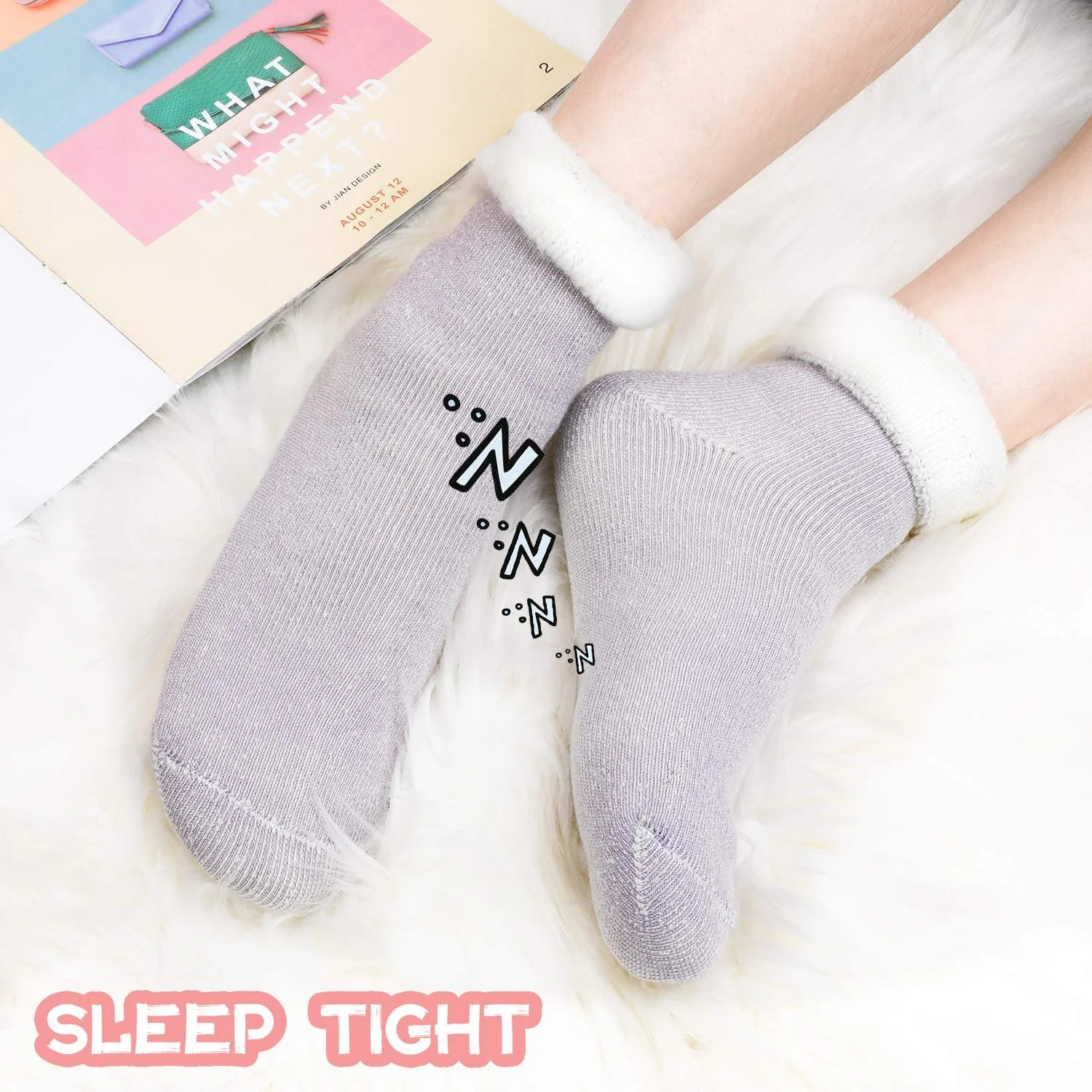 Носки TAGVO, зимние, толстые, флисовые, теплые, хлопковые, для дома, против катышков, для девушек, женщин, пушистые, для вечеринок, праздников, подарочный набор, 3 пары, фото №4 Носки TAGVO, зимние, толстые, флисовые, теплые, хлопковые, для дома, против катышков, для девушек, женщин, пушистые, для вечеринок, праздников, подарочный набор, 3 пары, фото №4