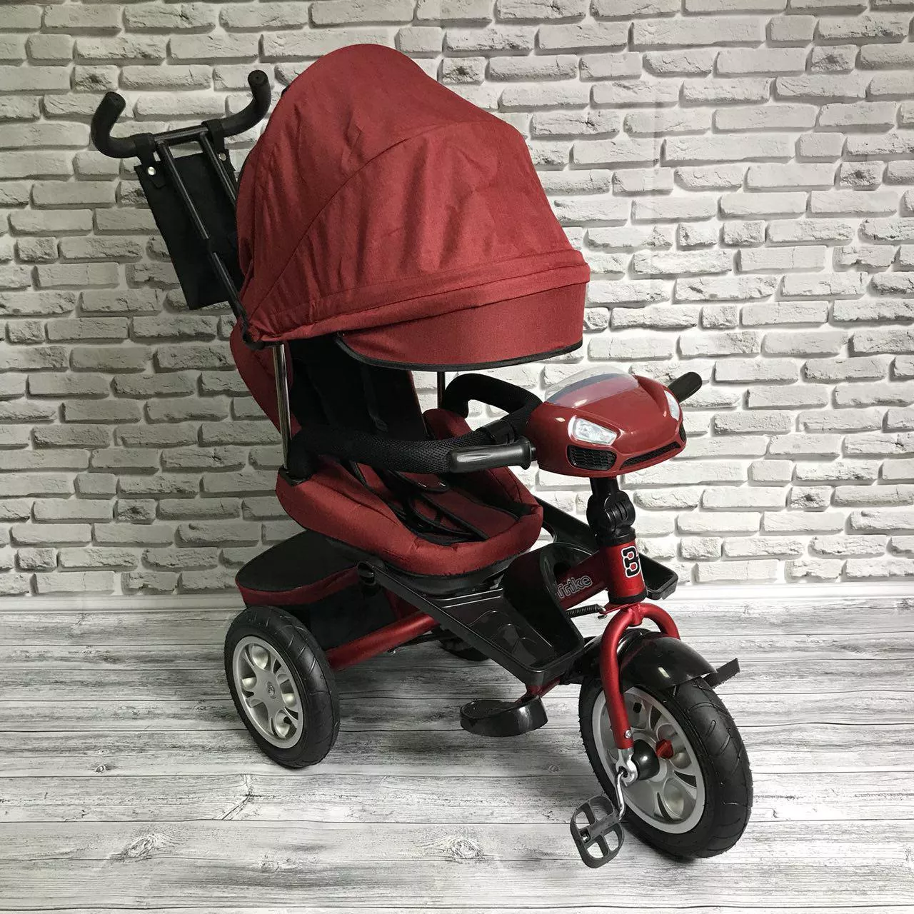 Велосипед трехколесный детский Best Trike 5099-1 с родительской ручкой Красный (VB16KAR-50991Red), фото №1
